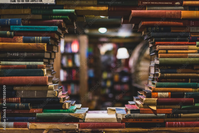 books in the library